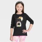 Girls' 'adventure' Long Sleeve T-shirt - Cat & Jack Black
