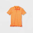Boys' Striped Golf Polo Shirt - All In Motion Heather Orange