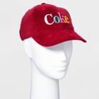 Coca-cola Women's Corduroy Baseball Hat - Red
