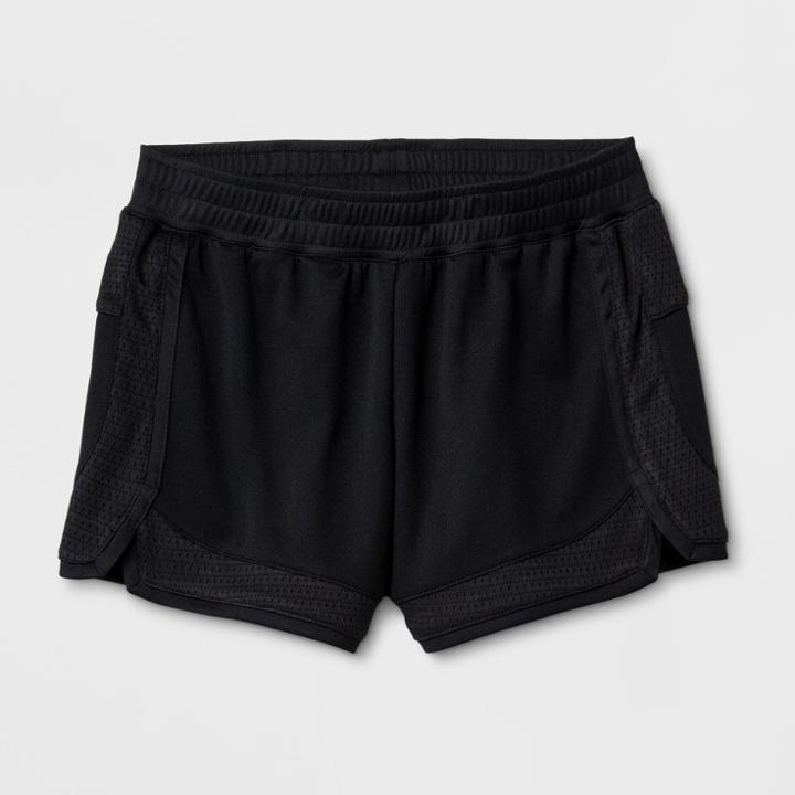 Girls' Mesh Shorts - C9 Champion Black S, Girl's,