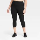 Women's Plus Size Sculpt High-rise Capri Leggings - All In Motion Black