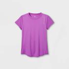 Girls' Short Sleeve 'warrior' Graphic T-shirt - All In Motion Violet
