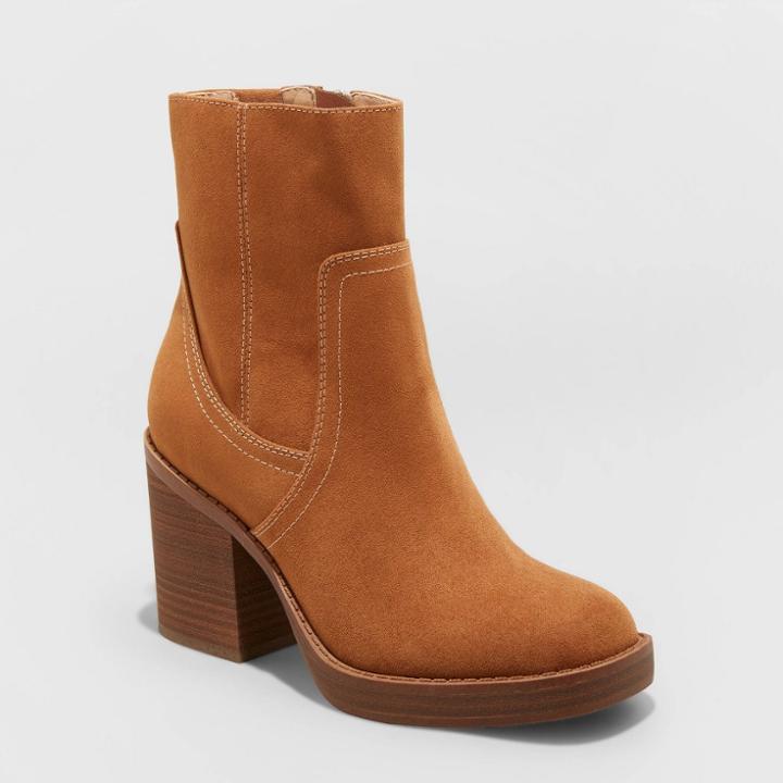 Women's Lilyan Platform Boots - Universal Thread Cognac
