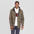 Men's Standard Fit Long Sleeve Lightweight Rain Jacket - Goodfellow & Co Dark Badge Green