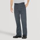 Dickies Men's Loose Straight Fit Twill Double Knee Work Pants With Extra Pocket- Charcoal