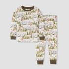 Burt's Bees Baby Toddler Boys' Bear Mountains Organic Cotton Pajama Set - 2t, One Color