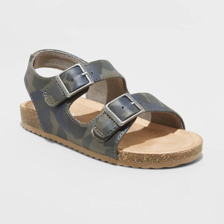 Toddler Reagan Footbed Sandals - Cat & Jack Camo