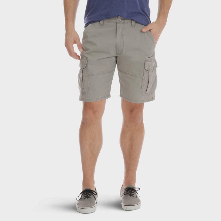 Wrangler Men's 10 Cargo Twill Shorts - Vintage Gray