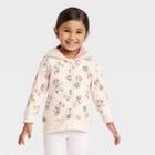 Toddler Girls' Minnie Mouse Zip-up Sweatshirt - Beige