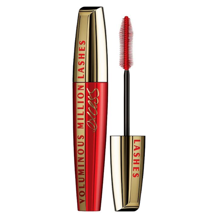L'oreal Paris Voluminous Million Lashes Excess 459 Blackest Black .3 Fl Oz, Blackest Black