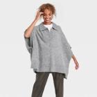 Women's Collar Pullover - A New Day Gray Heather