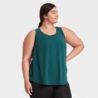 Women's Plus Size Active Tank Top - All In Motion Navy Teal