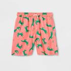 Boys' Alligator Print Volley Swim Trunks - Cat & Jack Pink