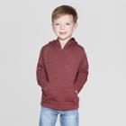 Toddler Boys' Fleece Hoodie Sweatshirt - Cat & Jack Crisp Berry 12m, Boy's, Red