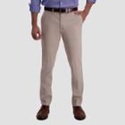 Haggar Men's Premium No Iron Slim Fit Flat Front Casual Pants - Sand 29x30,