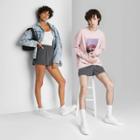 High-rise Pull-on Shorts - Wild Fable Gray
