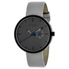 Simplify The 3900 Men's Leather Strap Watch - Gray