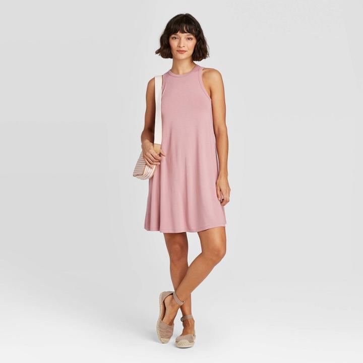 Women's Tank Dress - A New Day Old Rose Xs, Women's, Old Pink