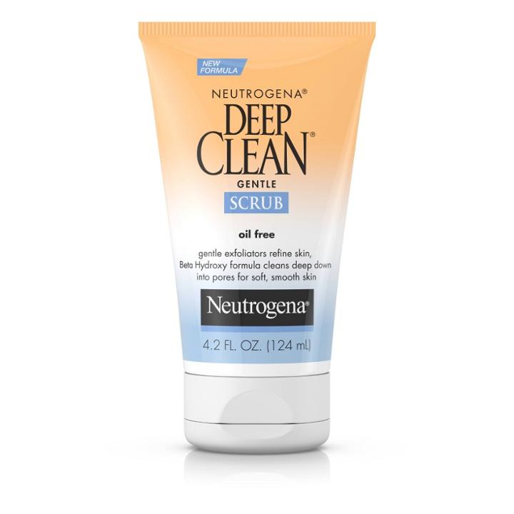 Neutrogena Deep Clean Gentle Face Scrub With Salicylic Acid - 4.2 Fl Oz, Adult Unisex