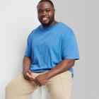 Adult Extended Size Relaxed Fit Short Sleeve T-shirt - Original Use Blue