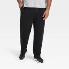 Men's Big & Tall Fleece Pants - All In Motion Black