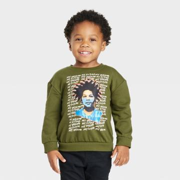 No Brand Black History Month Toddler My Dreams, My Future Sweatshirt - Green