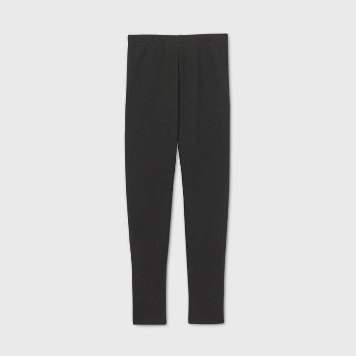Girls' Cozy Lined Leggings - Cat & Jack Black