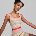 Women's Scoop Neck Sweater Knit Tank Top - Wild Fable Coral Pink