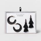 Sugarfix By Baublebar Chic Statement Earring Gift Set - Black, Women's