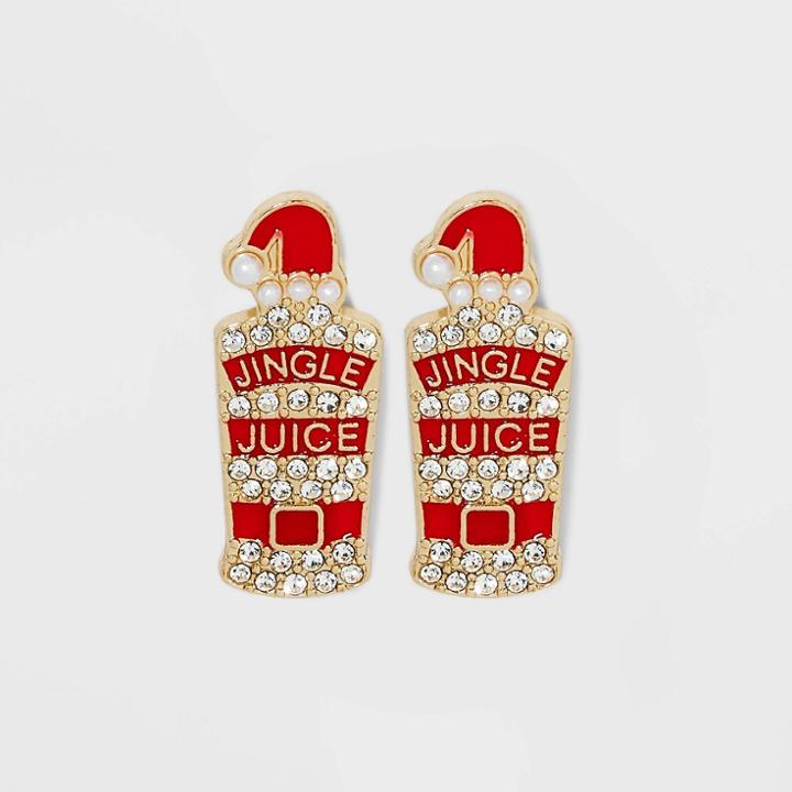 Sugarfix By Baublebar Naughty And Nice Statement Earrings - Red