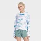 Women's French Terry Crewneck Sweatshirt - All In Motion Blue Tie-dye
