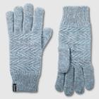 Isotoner Women's Recycled Knit Gloves - Blue