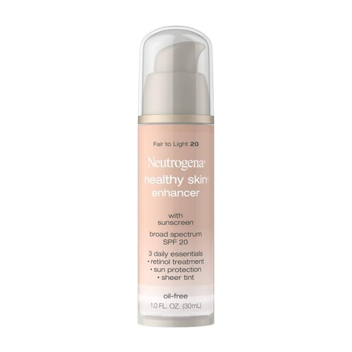 Neutrogena Healthy Skin Enhancer Sheer Face Tint With Retinol & Broad Spectrum Spf 20 - Fair To