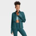 Women's Run Track Jacket - All In Motion Teal Xs, Women's, Blue