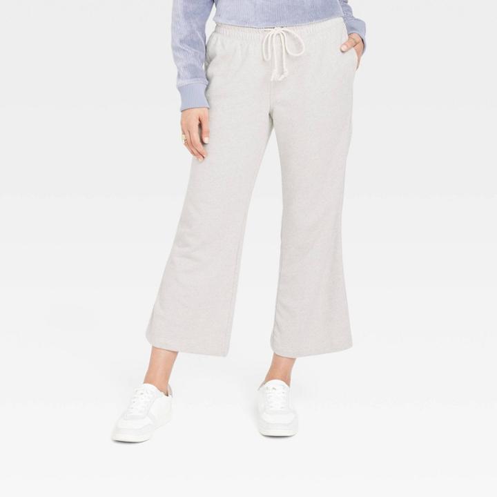 Women's High-rise Knit Flare Pull-on Pants - Universal Thread Heather Gray