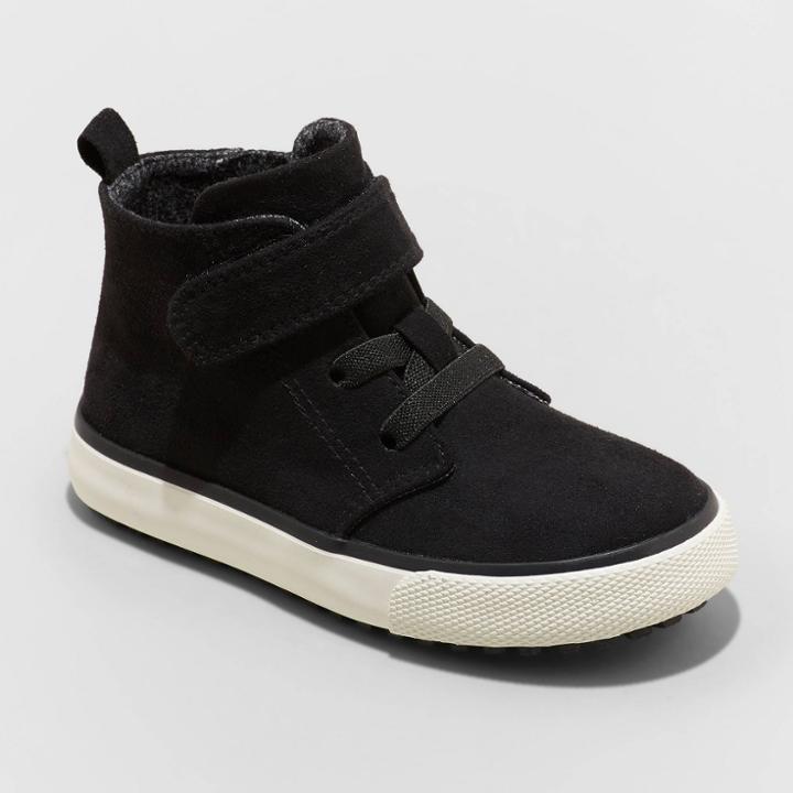 Toddler Boys' Rhett Zipper Booties - Cat & Jack Black