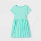 Girls' Solid Knit Short Sleeve Dress - Cat & Jack