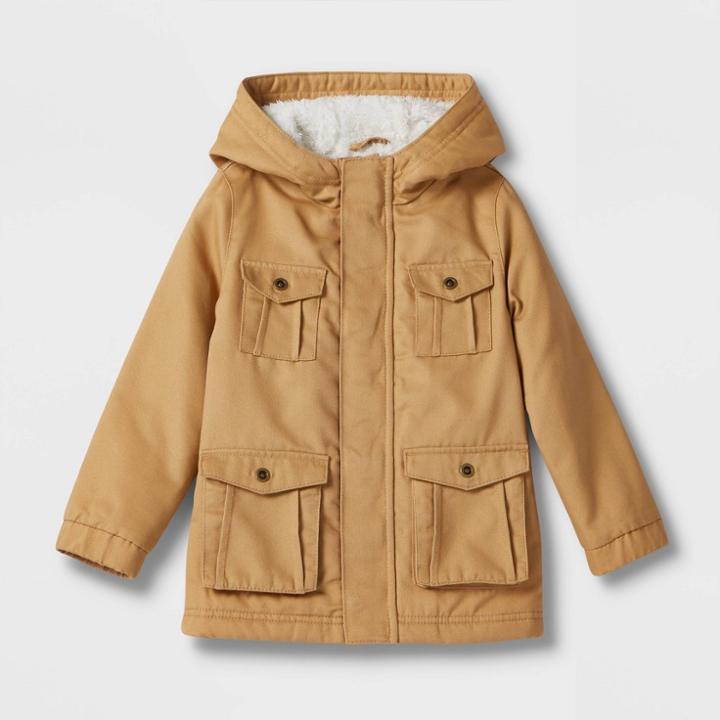 Toddler Long Sleeve Jacket - Cat & Jack Tan