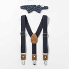 Toddler Boys' Suspender Bowtie Set - Cat & Jack Navy, Blue