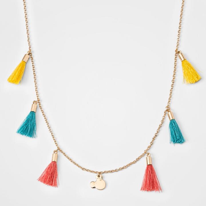 Girls' Disney Mickey Mouse Tassel Necklace,