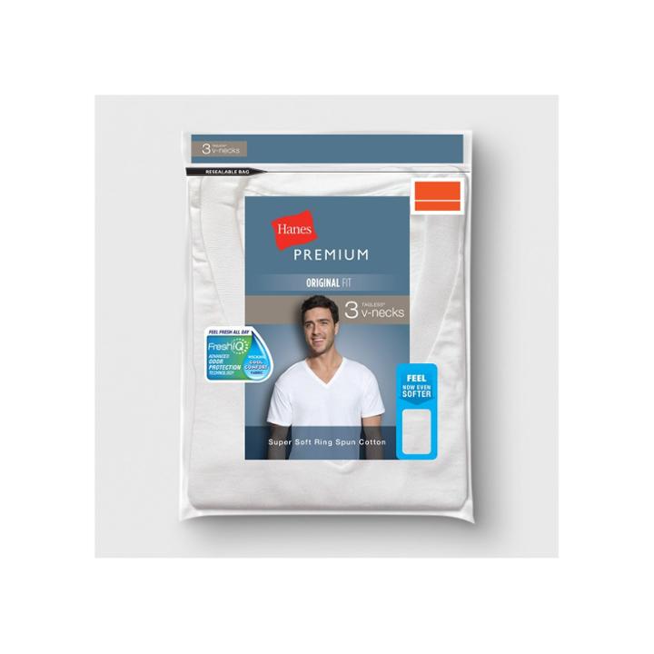 Hanes Premium Men's V-neck T-shirt