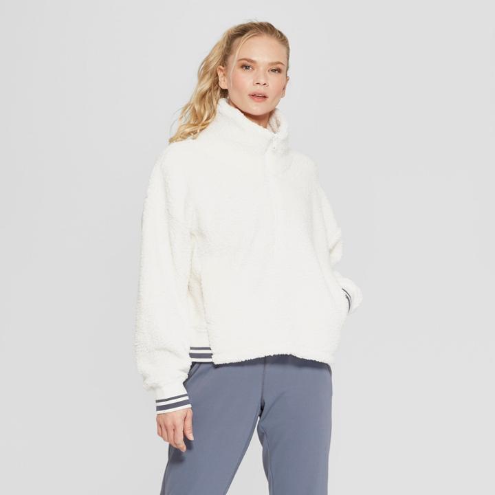 Women's Sherpa Fleece Pullover - C9 Champion Pale Petal Pink