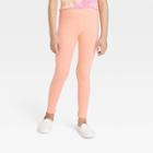 Girls' Leggings - Cat & Jack Peach Orange