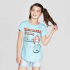 Girls' Disney Princess Ariel State Of Mind Short Sleeve T-shirt - Blue