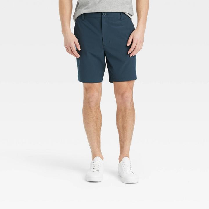 Men's Hybrid Shorts - All In Motion Dark Blue