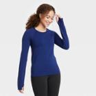 Women's Seamless Core Long Sleeve T-shirt - All In Motion Sapphire