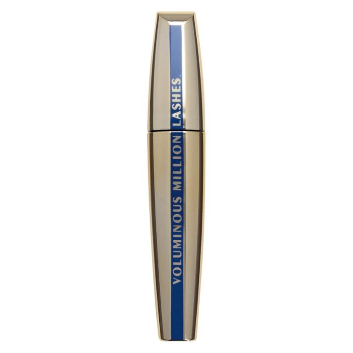 L'oreal Paris Voluminous Million Lashes 670 Black Wtp .32 Fl Oz, Waterproof Blackest Black