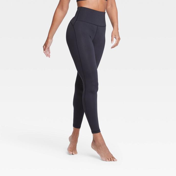 Women's Contour Curvy High-rise Leggings With Power Waist 27 - All In Motion Black S, Women's,