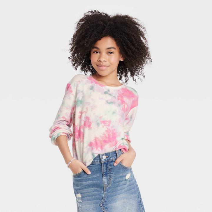 Girls' Cozy Pullover Shirt - Cat & Jack Xs,
