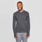 Men's Long Sleeve Nylon Tee - C9 Champion Midway Brown / Mid Sky Blue L, Men's, Size: Large, Midway Brown /
